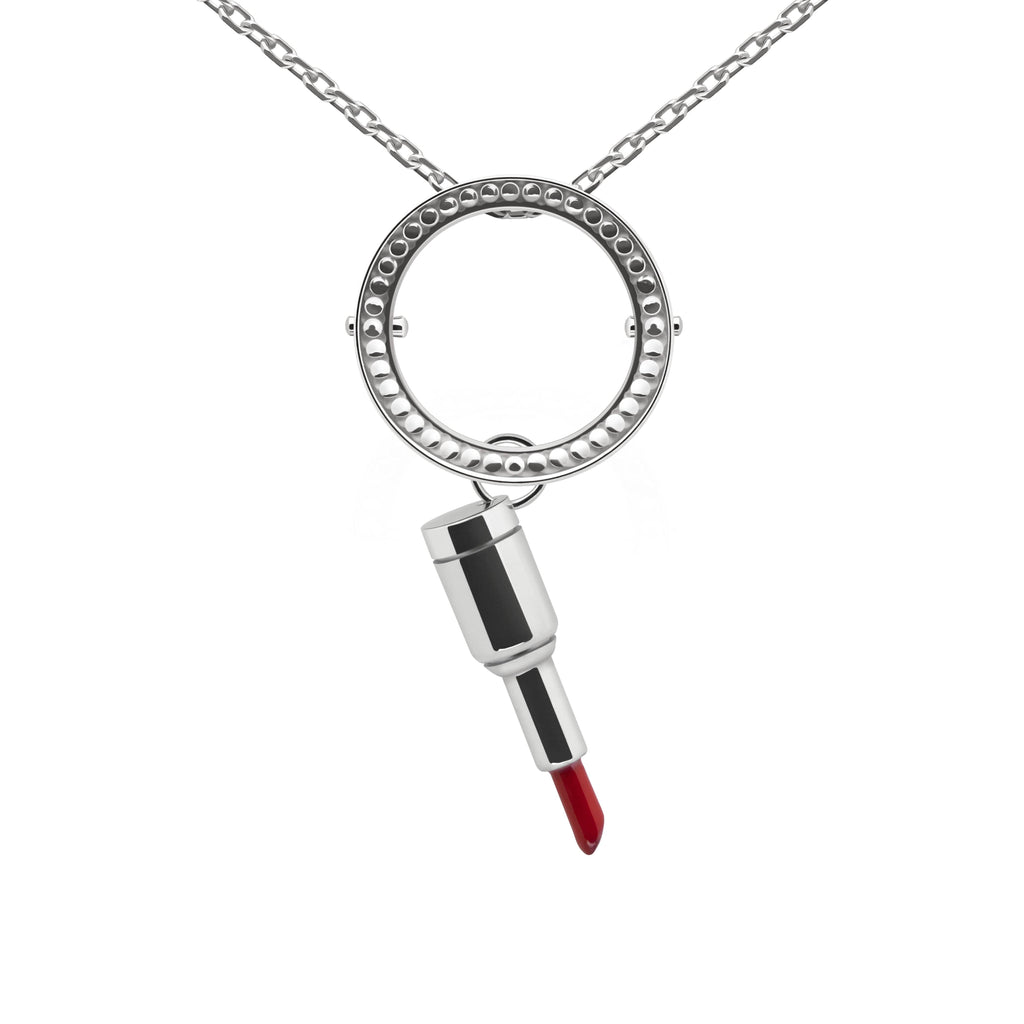 Smart pendant with chain & red lipstick